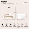 Подвесная люстра Maytoni Balance MOD317PL-04G