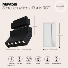 Светильник на штанге Maytoni Points TR015-2-10W4K-B