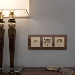 Розетка Ethernet RJ-45 без рамки Werkel шампань W1181011