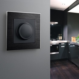 Рамка на 1 пост Werkel Aluminium (черный алюминий) W0011708