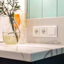 Розетка с заземлением и со шторками, без рамки Werkel белый W1171101