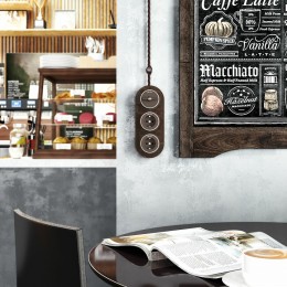 Выключатель одноклавишный с корпусом Werkel Vintage (мокко матовый/хром) W5812052