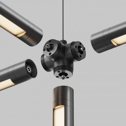 Соединитель угловой L-образный для треков накладных Maytoni  CA019L4C-B