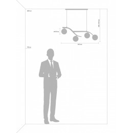 Подвесной светильник Freya Rosella FR8014PL-04BS