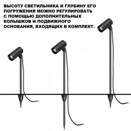 Наземный низкий светильник Novotech STREET 359713