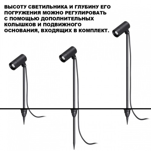 Наземный низкий светильник Novotech STREET 359713