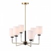 Люстра на штанге ST-Luce BLACK+BRASS SL1404.303.06
