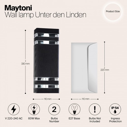 Накладной светильник Maytoni Unter den Linden O578WL-02B