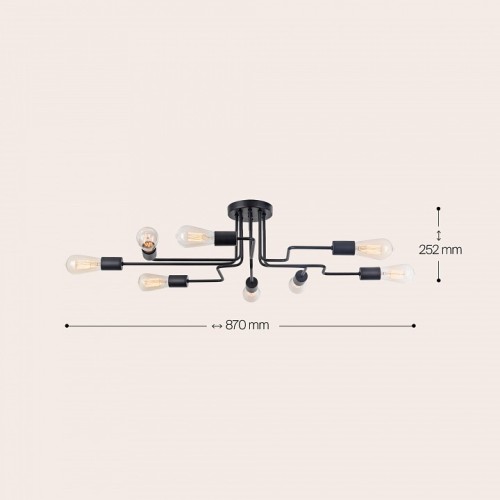 Люстра на штанге Maytoni Gilbert T532CL-08B