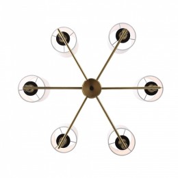 Люстра на штанге ST-Luce BLACK+BRASS SL1404.303.06