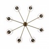 Люстра на штанге ST-Luce BLACK+BRASS SL1404.303.08