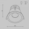 Встраиваемый светильник Maytoni Zoom DL034-L12W4K-D-B