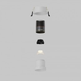 Встраиваемый светильник Maytoni  DL116-10W-3K-W