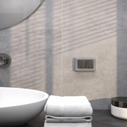 Розетка двойная влагозащищенная с заземлением и со шторками, без рамки с крышкой Werkel графит рифленый W1172204