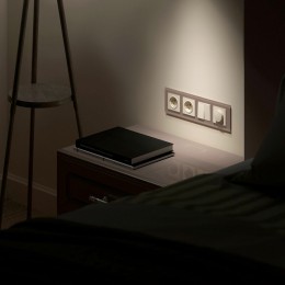 Рамка на 4 поста Werkel Favorit (латте, стекло) W0041142