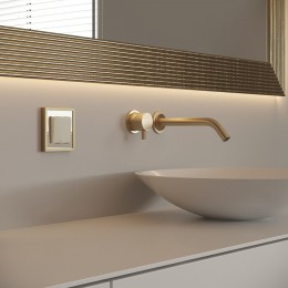 Рамка на 1 пост Werkel Baguette (айвори/латунь) W0012851