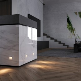 Заглушка для поста с подсветкой, без рамки Werkel белый W1154601