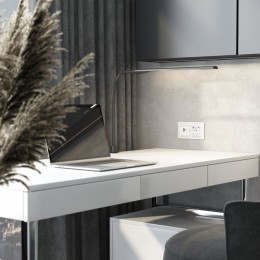 Розетка Ethernet RJ-45 без рамки Werkel белый акрил W1181041