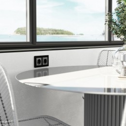 Рамка на 2 поста Werkel Senso (черный, стекло soft-touch) W0023108