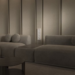 Рамка на 4 поста Werkel Split (айвори/белый, soft-touch) W0043066