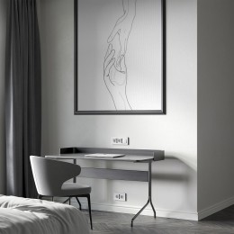 Рамка на 3 поста Werkel Split (белый/черный, soft-touch) W0033068