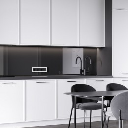 Рамка на 4 поста Werkel Split (белый/черный, soft-touch) W0043068