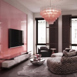 Подвесная люстра Loft it Murano 10580/800 Clear pink