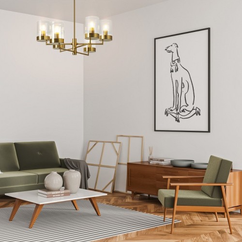 Люстра на штанге Freya Clip FR5426PL-06BS