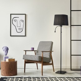 Торшер с подсветкой Maytoni Farel Z001FL-L3W-1B