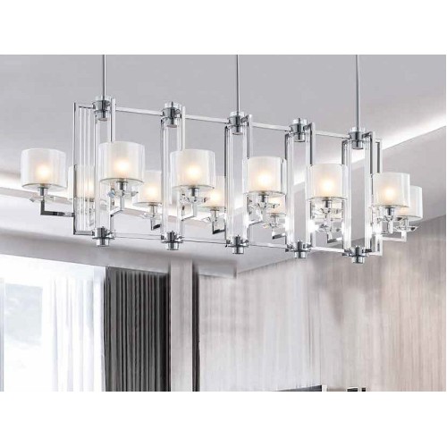 Люстра на штанге Newport 4400 4408+4/S chrome