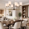 Люстра на штанге ST-Luce BLACK+BRASS SL1404.303.08