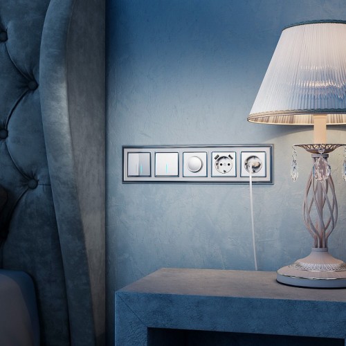 Выключатель одноклавишный без рамки Werkel  W1110106