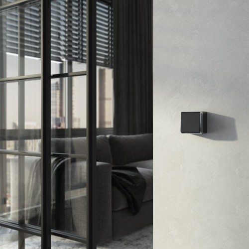 Выключатель одноклавишный Werkel Gallant (черный с серебром) W5010034