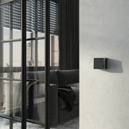 Выключатель проходной одноклавишный Werkel Gallant (черный с серебром) W5012034