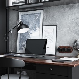 Розетка с заземлением Werkel Vintage (черный матовый/хром) W5871051