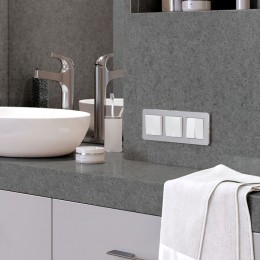 Рамка на 3 поста Werkel Platinum (алюминий) W0032606