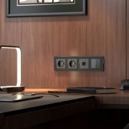 Рамка на 4 поста Werkel Platinum (черный алюминий) W0042608