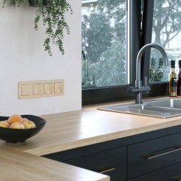 Рамка на 4 поста Werkel Platinum (шампань) W0042611