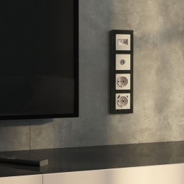 ТВ-розетка без рамки Werkel айвори акрил W1183043