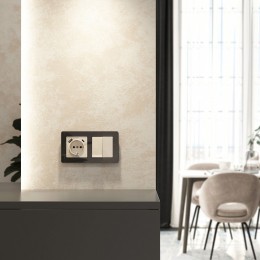 Розетка с заземлением и со шторками и 2хUSB, без рамки Werkel айвори акрил W1171743