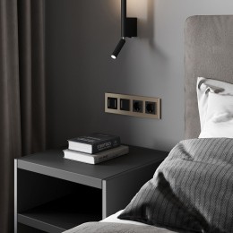 Рамка на 4 поста Werkel Senso (шампань, стекло soft-touch) W0043111