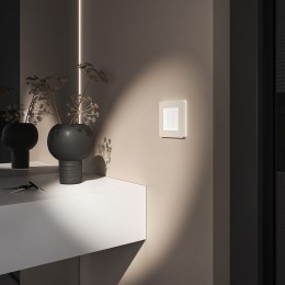 Рамка на 1 пост Werkel Split (айвори/белый, soft-touch) W0013066