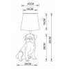 Настольная лампа декоративная Arte Lamp Bobby A1512LT-1WH