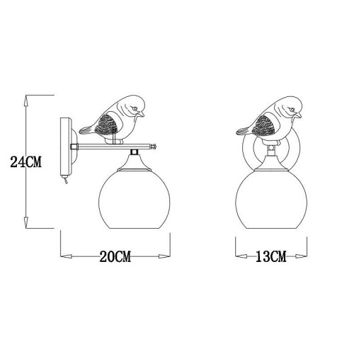 Бра Arte Lamp Gemelli A2150AP-1WG