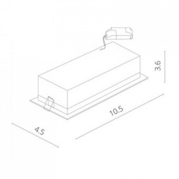 Встраиваемый светильник Arte Lamp Grill A3153PL-3BK