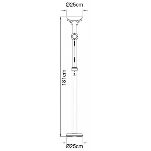 Торшер с подсветкой Arte Lamp Duetto A4329PN-2AB