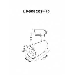 Светильник на штанге Arte Lamp Barut A4561PL-1WH