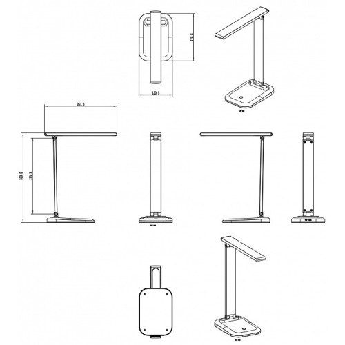 Настольная лампа офисная Arte Lamp London A5124LT-1BK