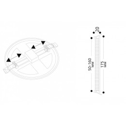Встраиваемый светильник Arte Lamp Mesura A7975PL-1WH