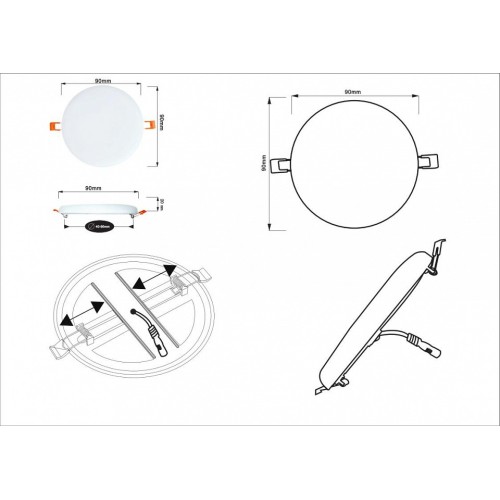 Встраиваемый светильник Arte Lamp Prior A7981PL-1WH